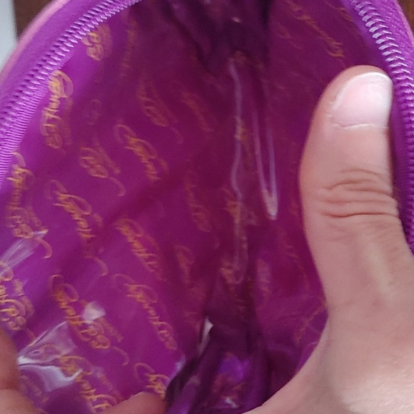 Free Ed Hardy cosmetic bag Love Kills Slowly blue purple. - Picture 4 of 4